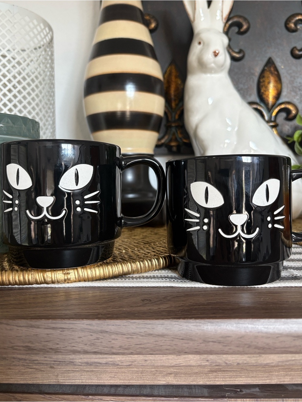 🆕2 Black Cat Mugs Bundle